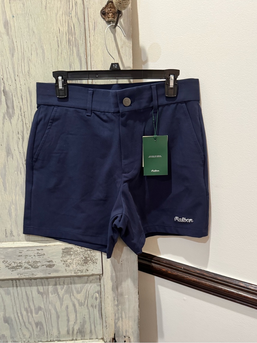 Malbon Ripley CoolCore Shorts in Blue 30in